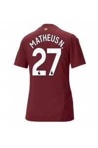 Manchester City Matheus Nunes #27 Fotballdrakt Tredje Klær Dame 2024-25 Korte ermer